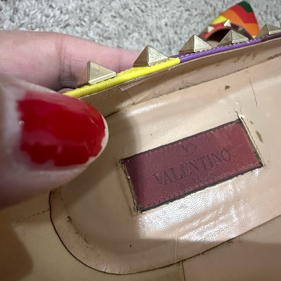 Valentino Women's rainbow Flats - Picture 2 of 9